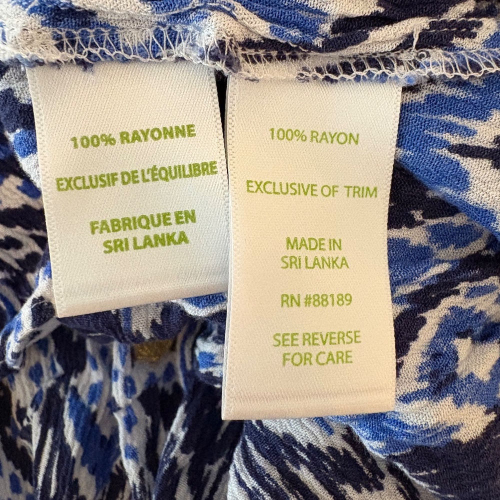 Lilly Pulitzer Delaney Tunic Dress Beckon Blue Off The Shoulder Resort Sz Medium - Picture 12 of 15